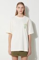 Filling Pieces cotton t-shirt beige 74434019936