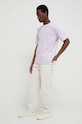 Βαμβακερό μπλουζάκι Filling Pieces 74405001651 μωβ SS24