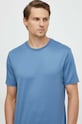 BOSS t-shirt bawełniany niebieski 50511595
