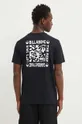 μαύρο Βαμβακερό μπλουζάκι Billabong x Coral Gardeners