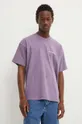 Бавовняна футболка Billabong Paradise фіолетовий