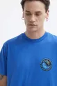 niebieski Billabong t-shirt bawełniany