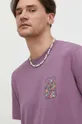vijolična Bombažna kratka majica Billabong BILLABONG X ADVENTURE DIVISION