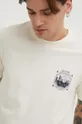 beżowy Billabong t-shirt bawełniany