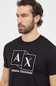 Oblečení Bavlněné tričko Armani Exchange 3DZTAD.ZJ9AZ černá
