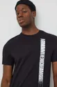 nero Armani Exchange t-shirt in cotone