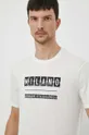 λευκό Βαμβακερό μπλουζάκι Armani Exchange