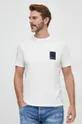 Armani Exchange t-shirt bawełniany beżowy
