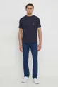 Armani Exchange t-shirt in cotone blu navy