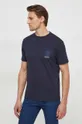 темно-синій Бавовняна футболка Armani Exchange