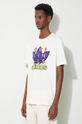 Хлопковая футболка adidas Originals бежевый IS2911