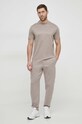 Emporio Armani tricou 3D1TD3.1JUVZ bej SS24