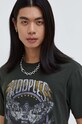 Бавовняна футболка The Kooples зелений HTSC28004K