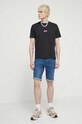 HUGO tricou din bumbac 50509966 negru SS24