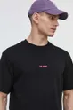 чорний Бавовняна футболка HUGO