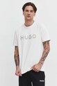 HUGO t-shirt bawełniany beżowy 50509958