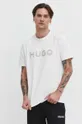 HUGO t-shirt bawełniany beżowy 50509958
