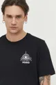czarny HUGO t-shirt bawełniany
