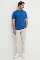 United Colors of Benetton pamut póló 3BL0U108J kék SS24