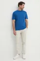 Βαμβακερό μπλουζάκι United Colors of Benetton μπλε