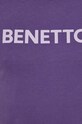 United Colors of Benetton t-shirt bawełniany 3I1XU100A fioletowy