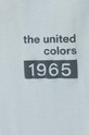 Odzież United Colors of Benetton t-shirt bawełniany 3I1XU100A turkusowy