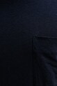 United Colors of Benetton t-shirt z domieszką lnu 33CMU101R granatowy