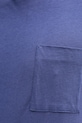 United Colors of Benetton t-shirt z domieszką lnu 33CMU101R granatowy