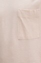 United Colors of Benetton t-shirt z domieszką lnu 31NUU1051 różowy