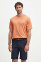 Bavlněné tričko United Colors of Benetton oranžová 3MI5J1AF7