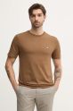 United Colors of Benetton tricou din bumbac maro 3MI5J1AF7