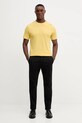 Bavlněné tričko United Colors of Benetton 3U53J1F15 žlutá AW25