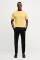 United Colors of Benetton tricou din bumbac 3U53J1F15 galben AW25