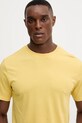 Bavlněné tričko United Colors of Benetton žlutá 3U53J1F15