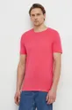 roza Pamučna majica United Colors of Benetton Muški