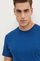 United Colors of Benetton t-shirt bawełniany bawełna niebieski 3U53J1F15
