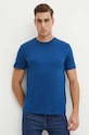 United Colors of Benetton t-shirt bawełniany niebieski 3U53J1F15