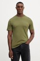 United Colors of Benetton tricou din bumbac uni verde 3U53J1F15
