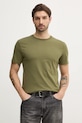 United Colors of Benetton tricou din bumbac uni verde 3U53J1F15