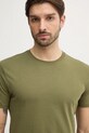 Хлопковая футболка United Colors of Benetton зелёный 3U53J1F15
