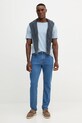 United Colors of Benetton t-shirt in cotone 3JE1J19A5 blu AA00