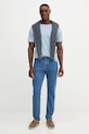 United Colors of Benetton tricou din bumbac 3JE1J19A5 albastru AA00