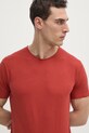 Ρούχα Βαμβακερό μπλουζάκι United Colors of Benetton 3JE1J19A5 πορτοκαλί