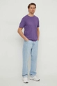 United Colors of Benetton t-shirt in cotone violetto