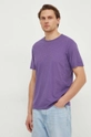 violetto United Colors of Benetton t-shirt in cotone