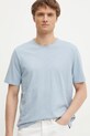United Colors of Benetton tricou din bumbac albastru 3JE1J19A5