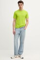 United Colors of Benetton tricou din bumbac 3JE1J19A5 verde AA00