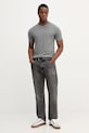 United Colors of Benetton tricou din bumbac 3JE1J19A5 gri AA00