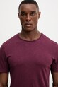 Îmbrăcăminte United Colors of Benetton tricou din bumbac 3JE1J19A5 burgundia