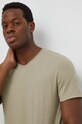 United Colors of Benetton t-shirt bawełniany beżowy 3JE1J4264
